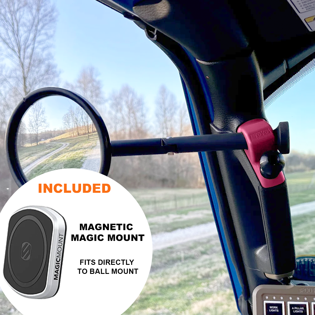 A-Pillar Side Mirror Set For 2024+ Jeep Wrangler JL & Gladiator - CMM Offroad