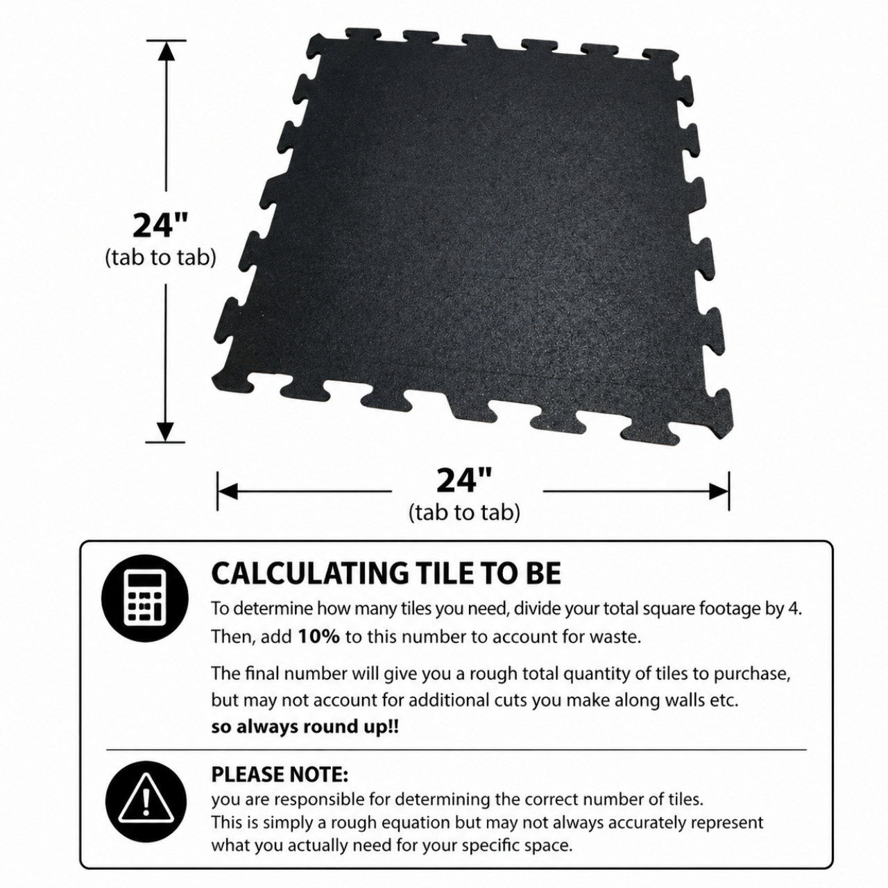 NEW Hammer Clad 8mm Premium Rubber Floor Tiles and Interlocking Gym Tile Flooring