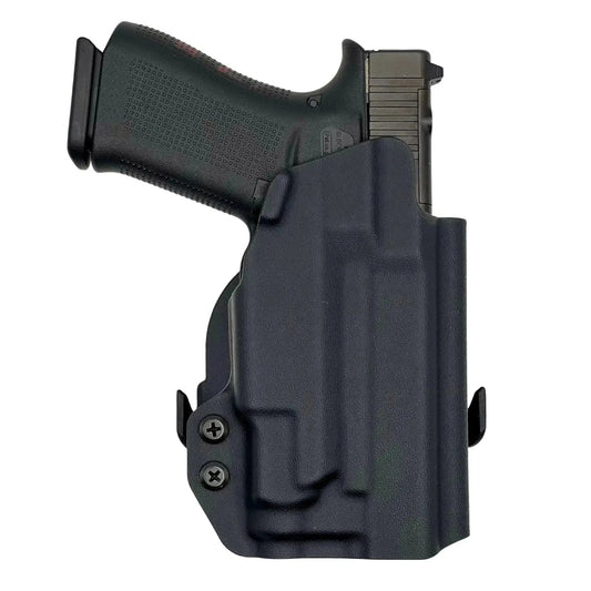 Paddle Holster fits: Glock 19 Olight PL-MINI 3 Valkyrie