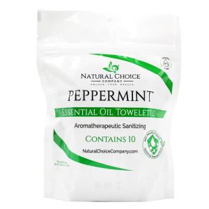 Peppermint Essential Oils Towelettes 10 Pack - The Chaotic Grind Store