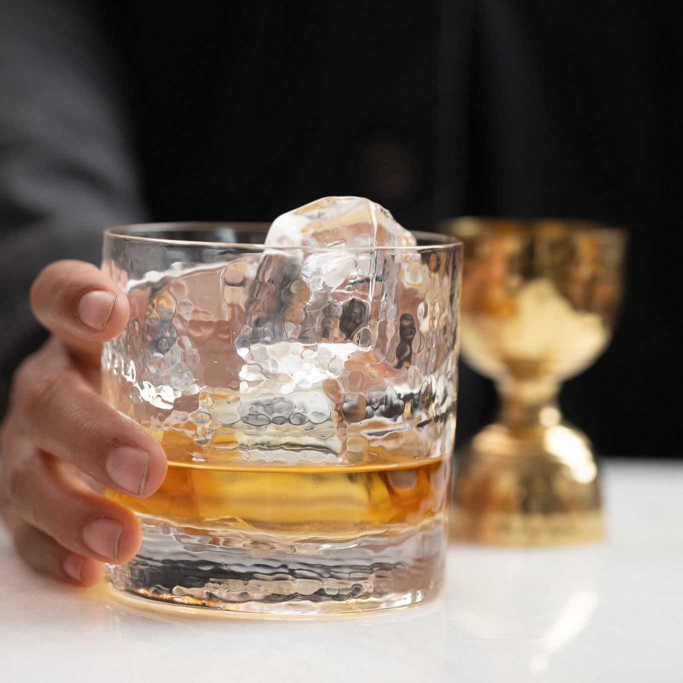 Artisan Rocks Glasses | Handblown Lead-free Crystal | Made in USA (Set of 2)