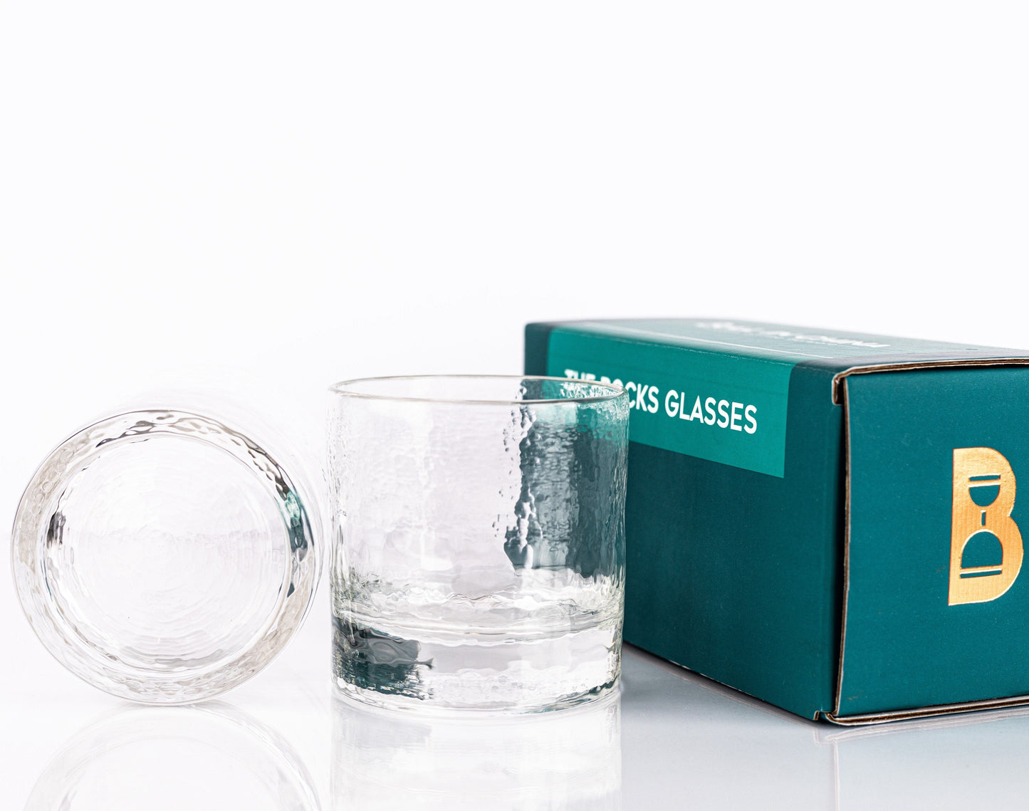 Artisan Rocks Glasses | Handblown Lead-free Crystal | Made in USA (Set of 2)