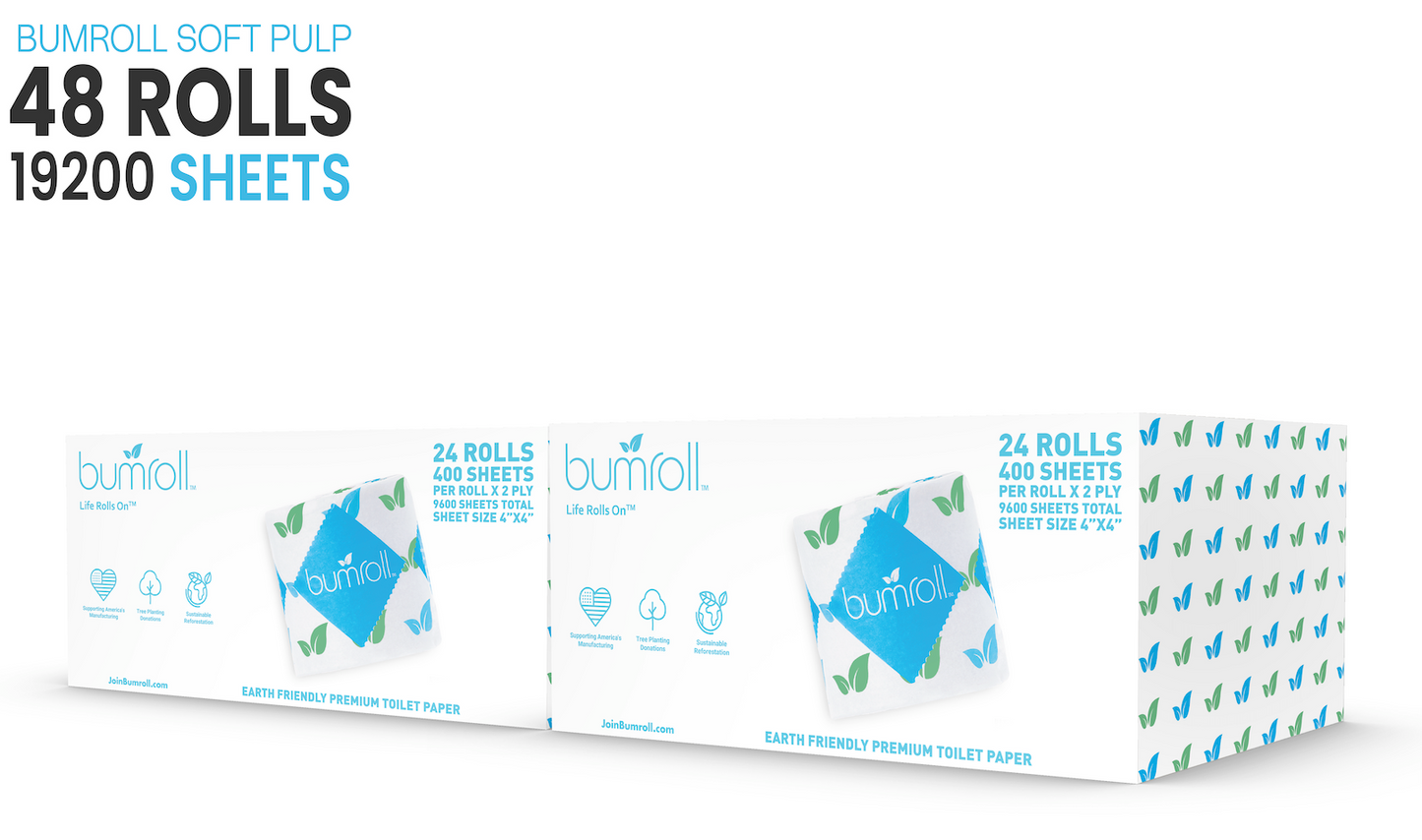 Bumroll, Premium Toilet Paper & Paper Towels Manufactured In California, Trees Planted In The United States