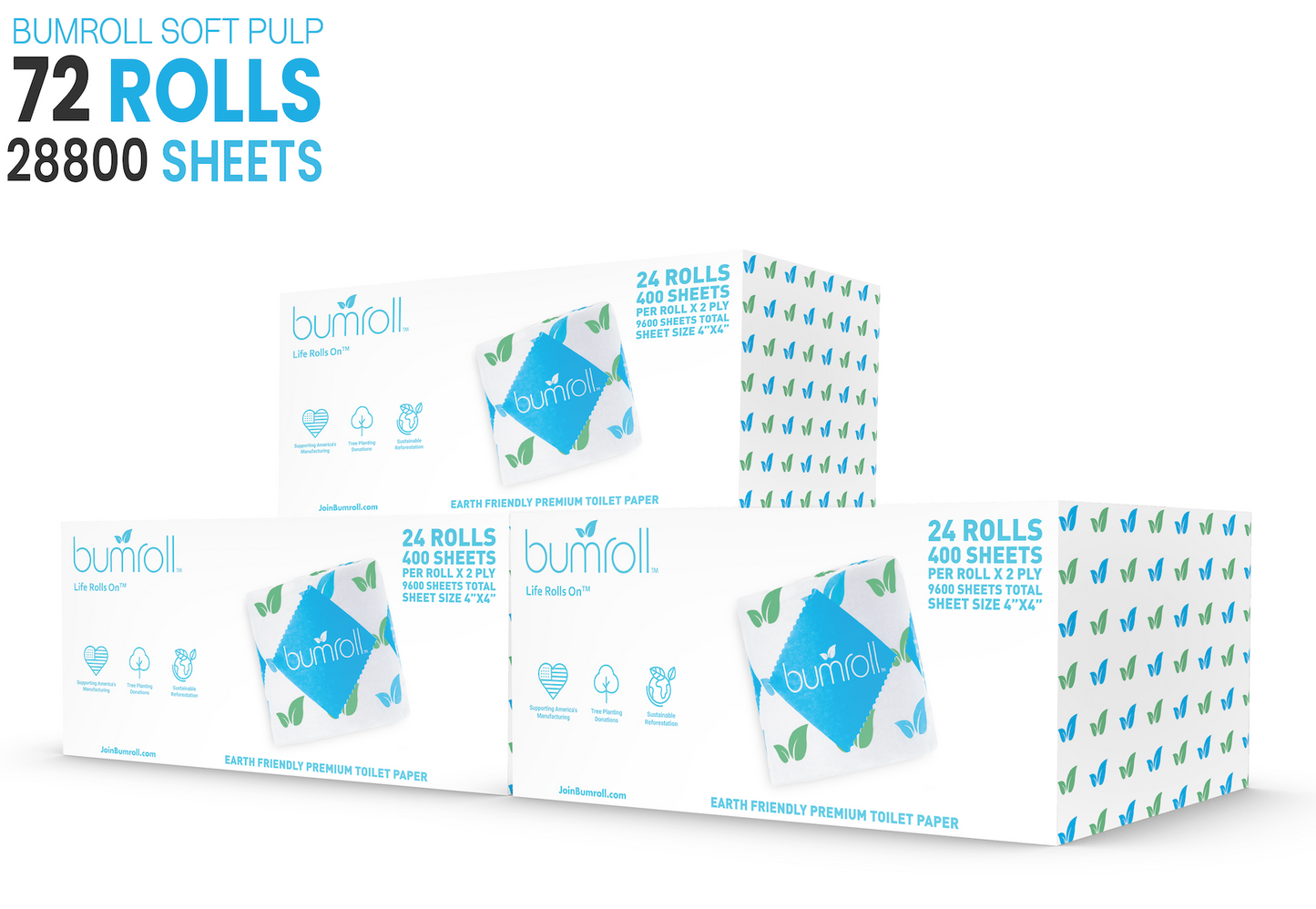 Bumroll, Premium Toilet Paper & Paper Towels Manufactured In California, Trees Planted In The United States