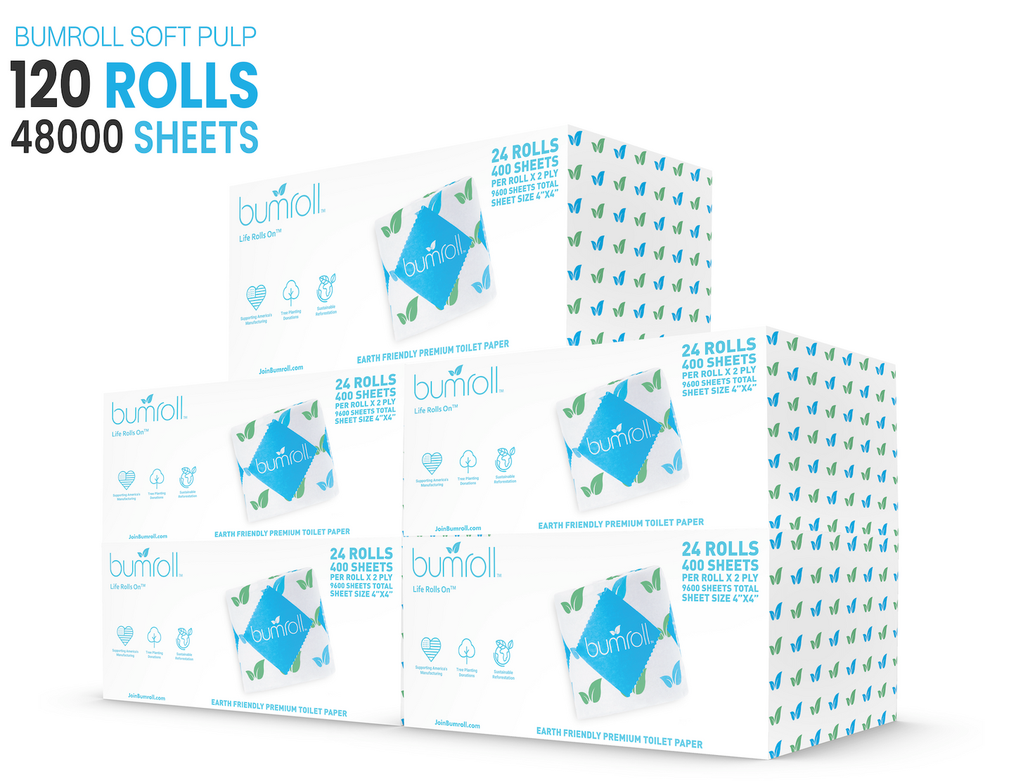 Bumroll, Premium Toilet Paper & Paper Towels Manufactured In California, Trees Planted In The United States