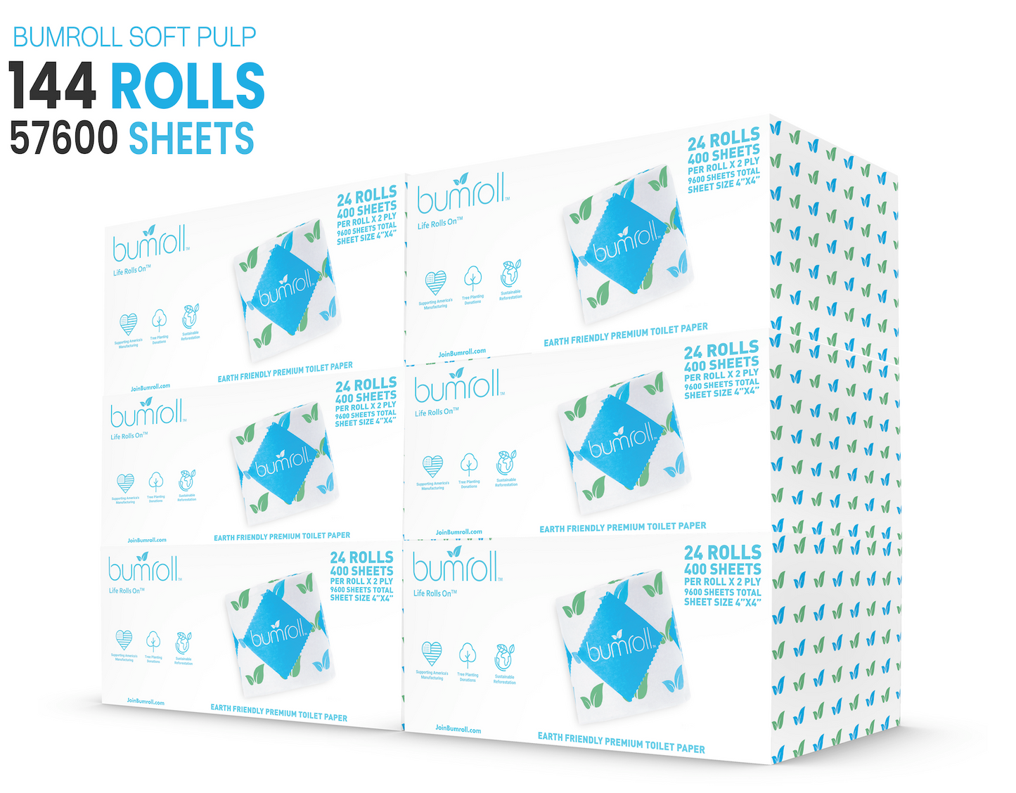 Bumroll, Premium Toilet Paper & Paper Towels Manufactured In California, Trees Planted In The United States