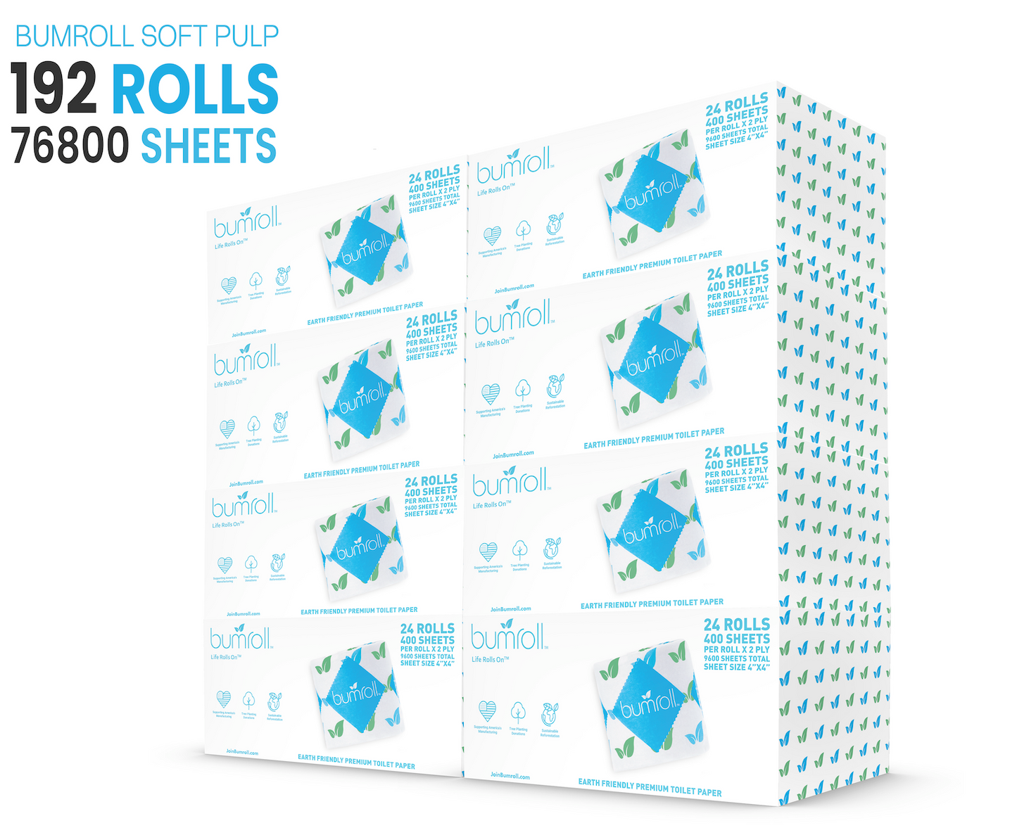 Bumroll, Premium Toilet Paper & Paper Towels Manufactured In California, Trees Planted In The United States