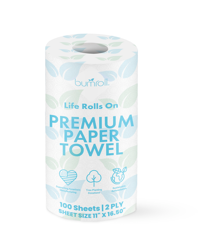 Bumroll, Premium Toilet Paper & Paper Towels Manufactured In California, Trees Planted In The United States