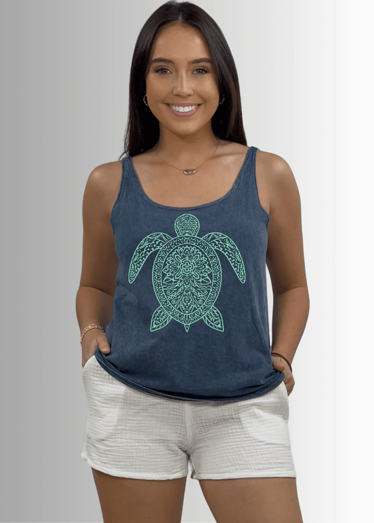 Sea Turtle Premium Cotton Tank Top