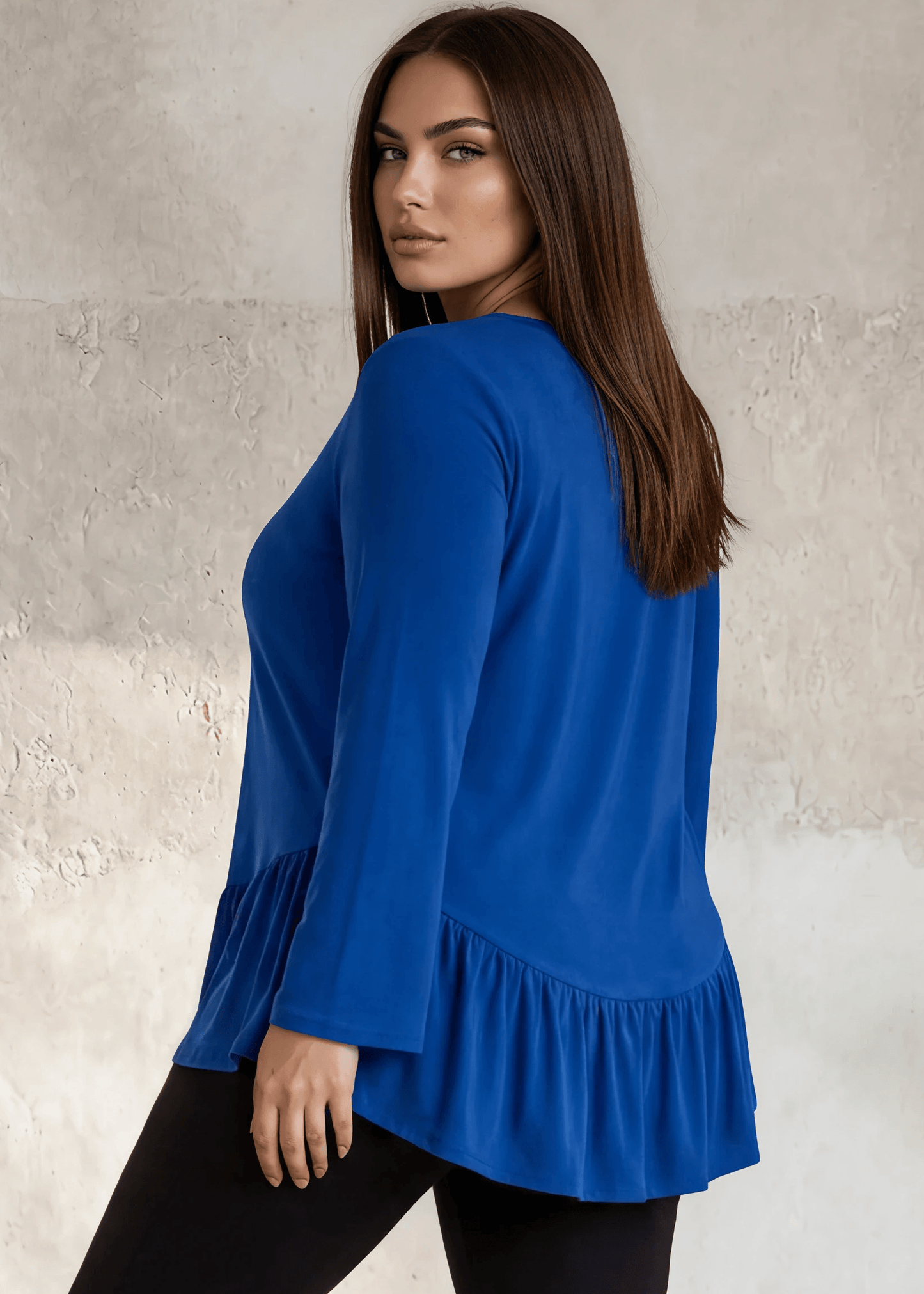 Ally Grab and Go Tunic Plus Size (Royal Blue) Made in USA