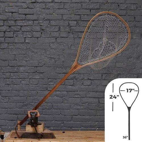 Big Dipper 24"x17" - Natural Fly Fishing Traditional Landing Net - Handcrafted & Made in USA