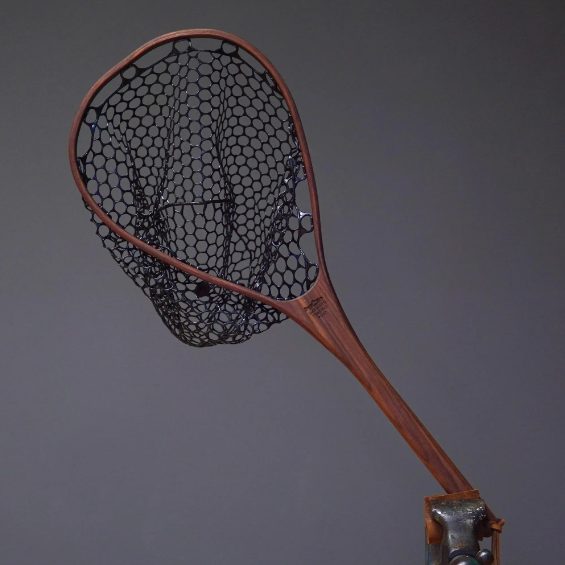 XL 18"x14" - Walnut Fly Fishing Traditional Landing Net - Handcrafted & Made in USA