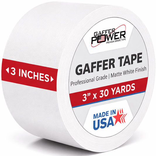 Gaffer Tape — White 3" x 30yd
