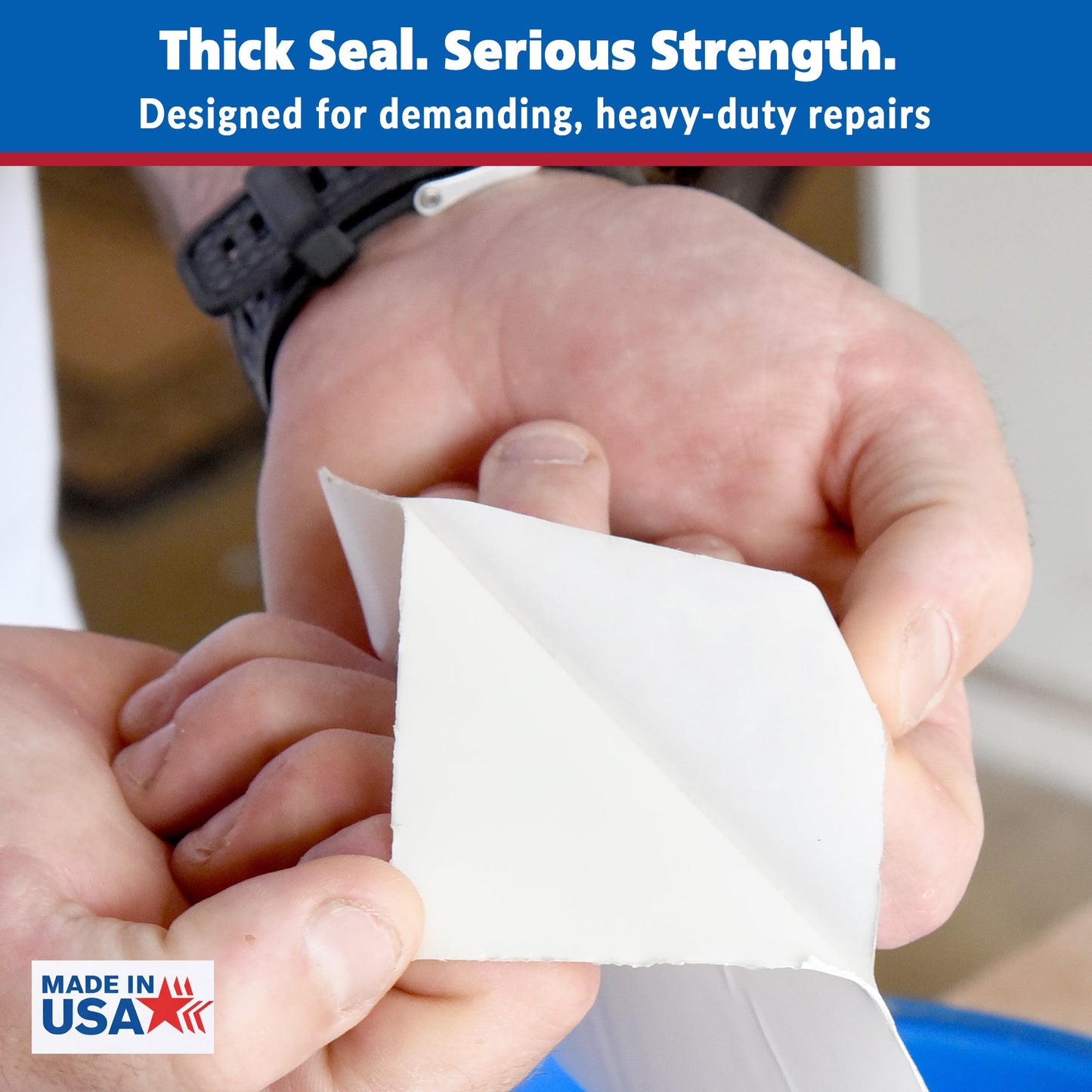Patch & Shield Power Sealing Tape 4 inch x 5 feet, White