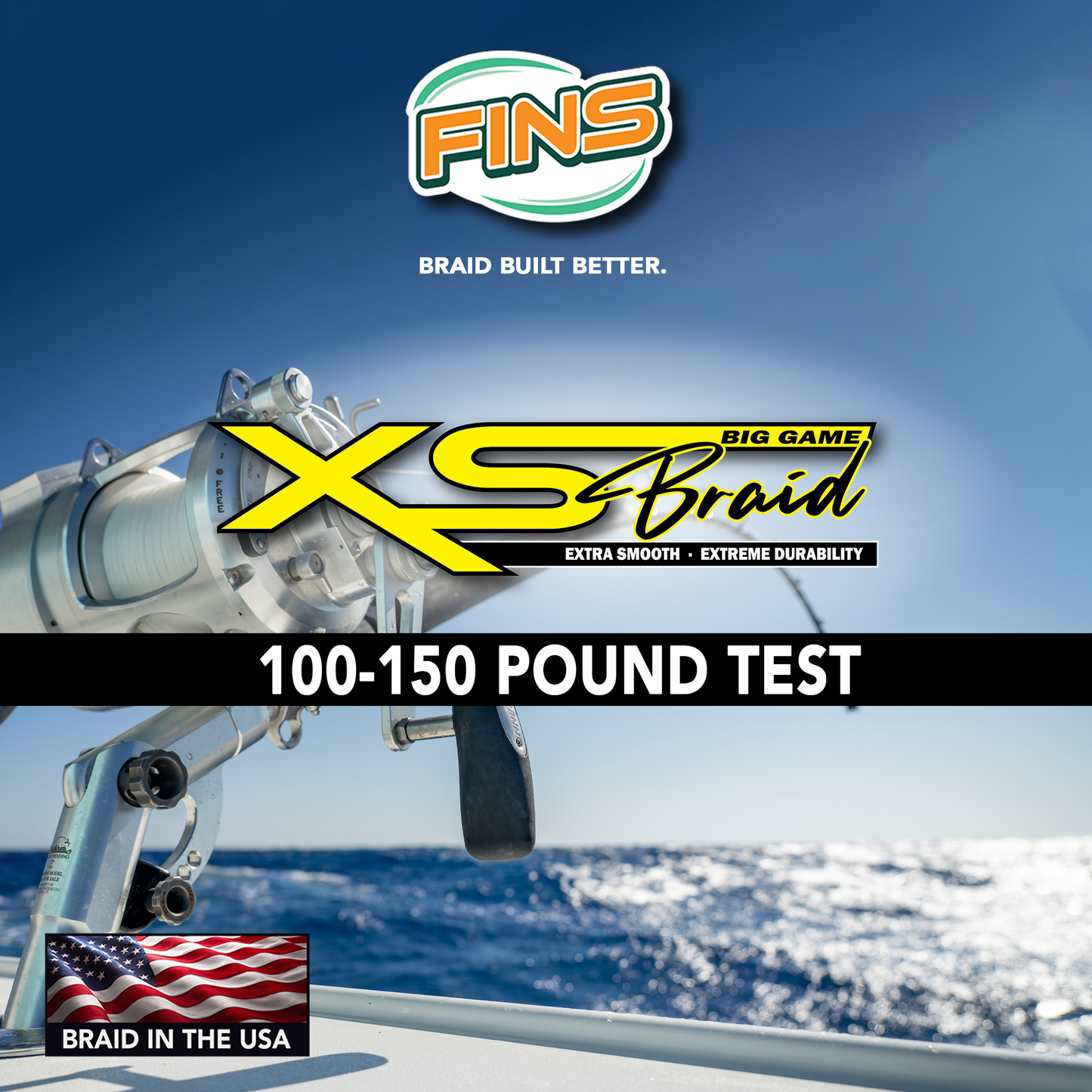 XS Big Game Fishing Braid 100-200lb.