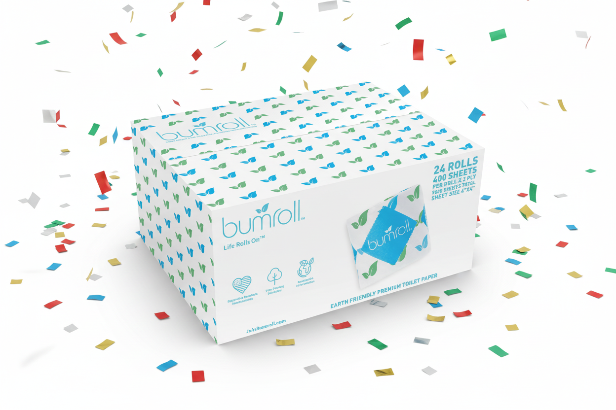 Bumroll, Premium Toilet Paper & Paper Towels Manufactured In California, Trees Planted In The United States