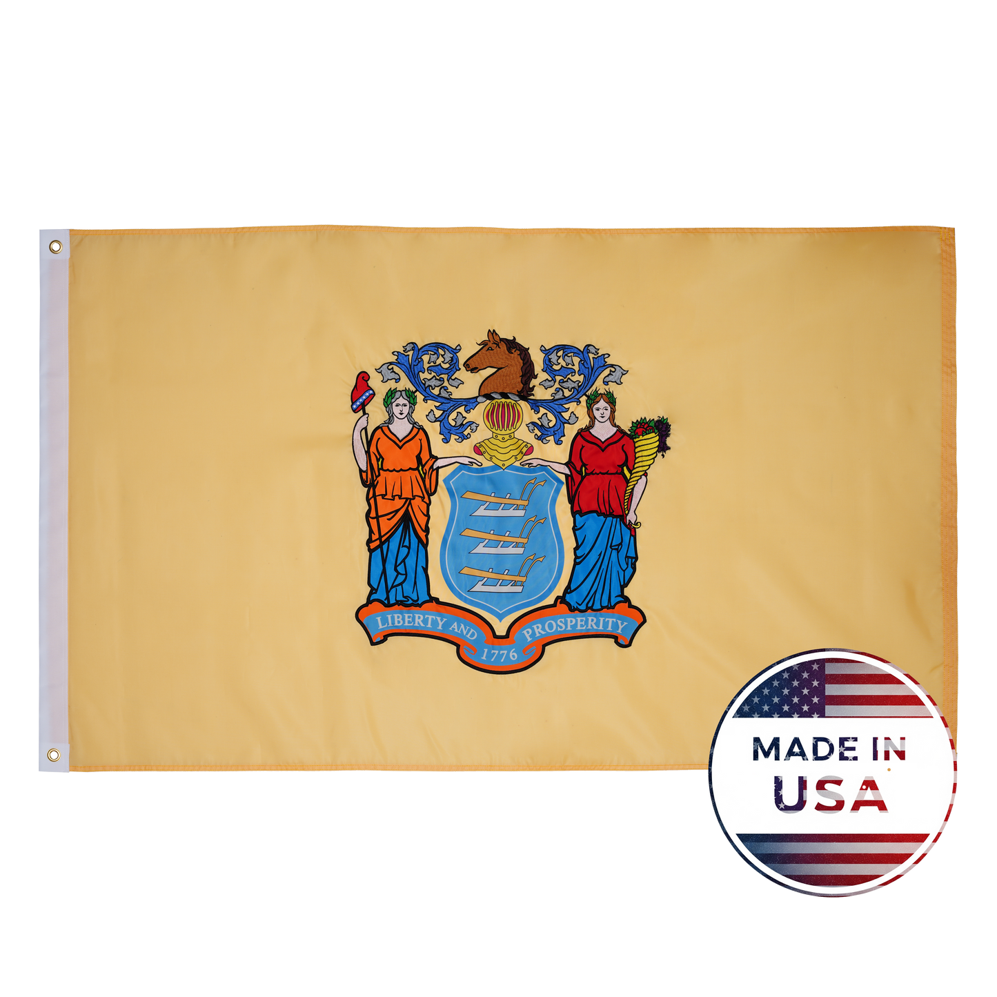 New Jersey State Flag - 100% Made in USA