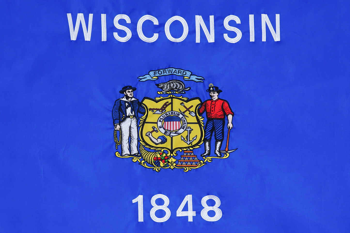 Wisconsin State Flag - 100% Made in USA