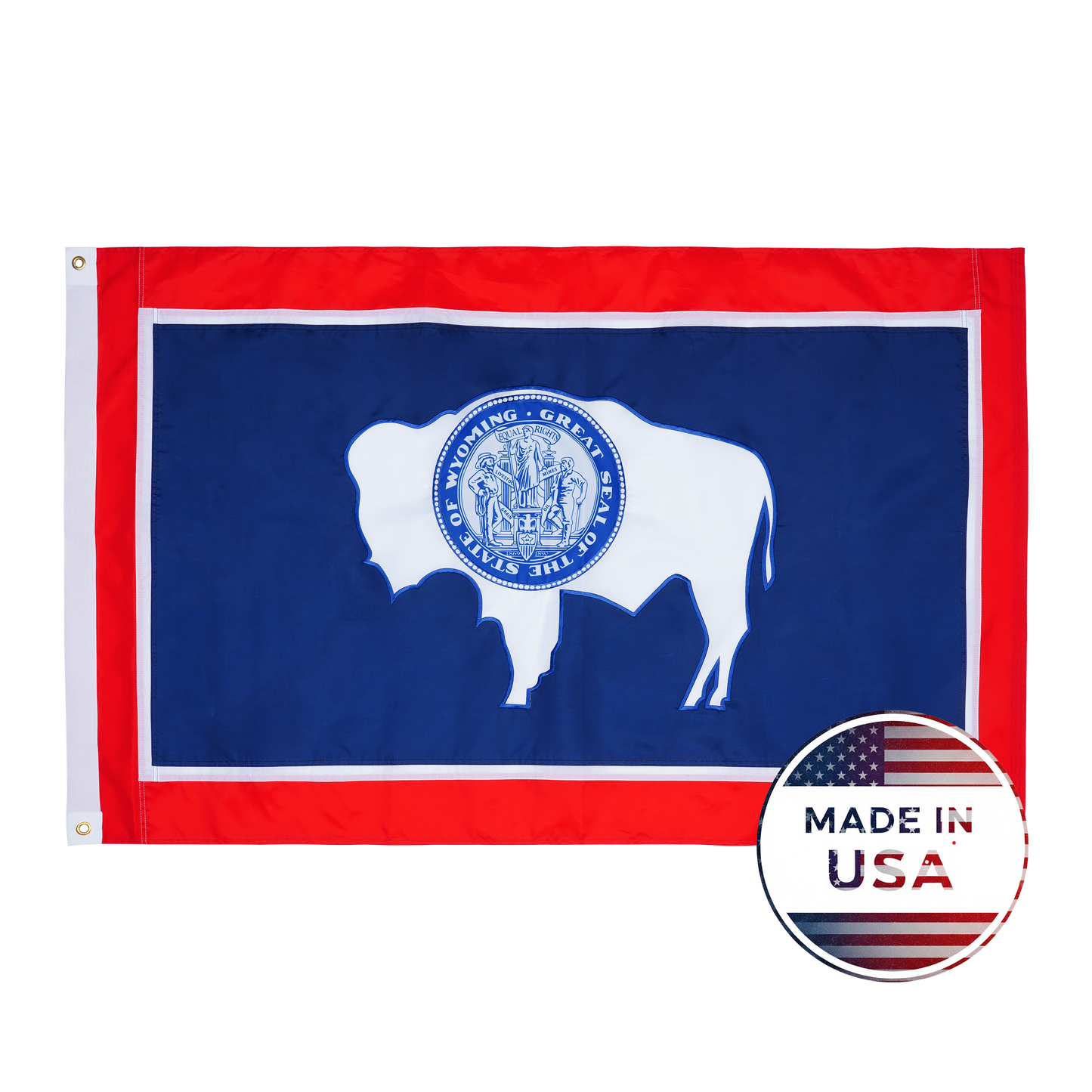 Wyoming State Flag - 100% Made in USA