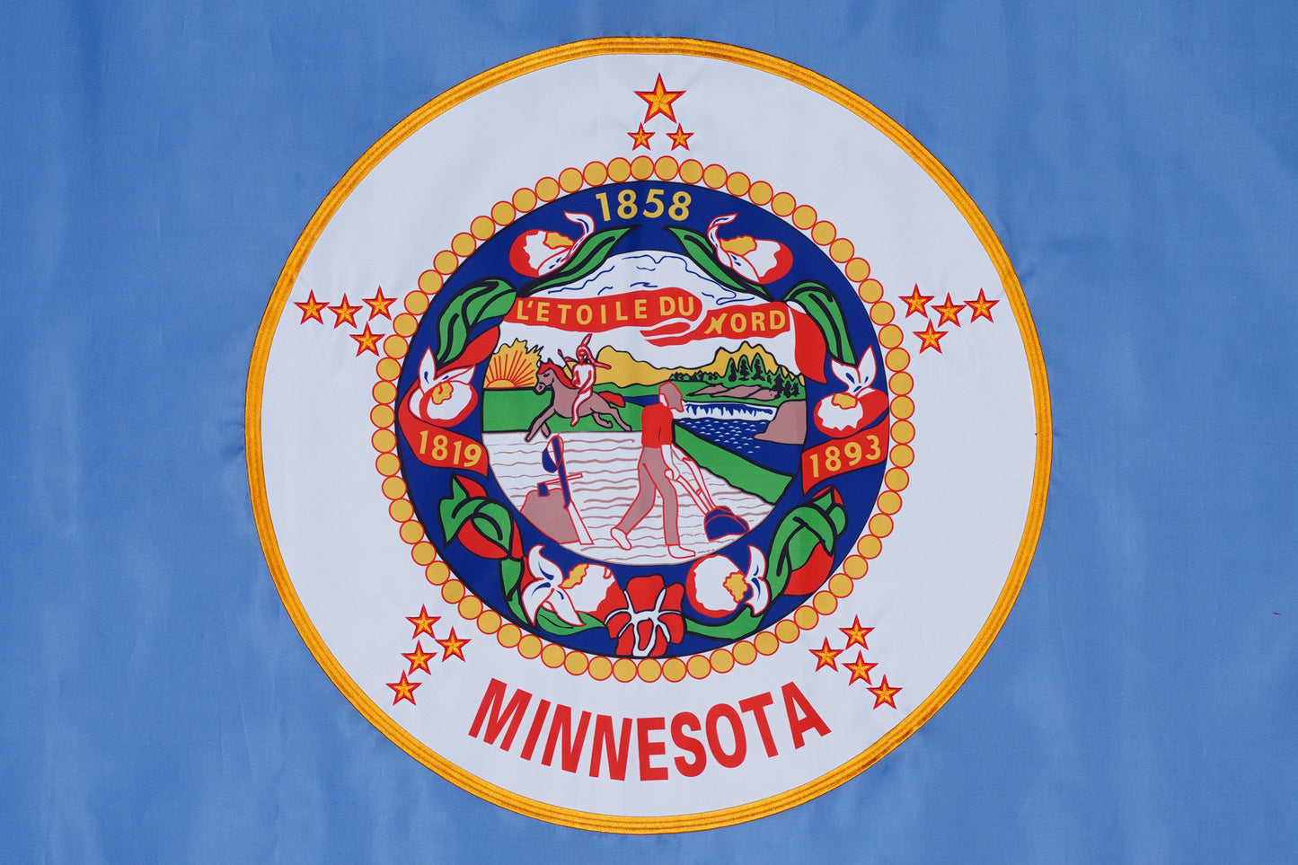 Historic Minnesota State Flag - 100% Made in USA