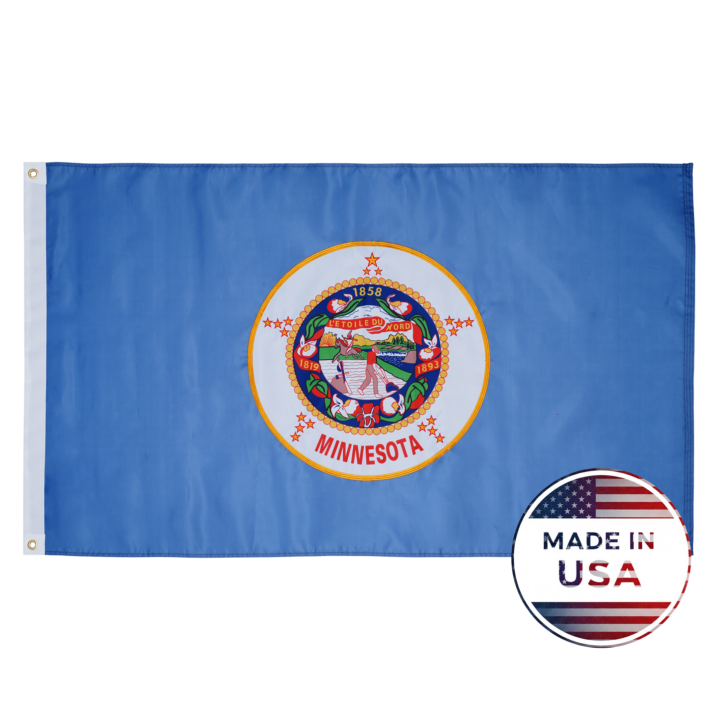 Historic Minnesota State Flag - 100% Made in USA