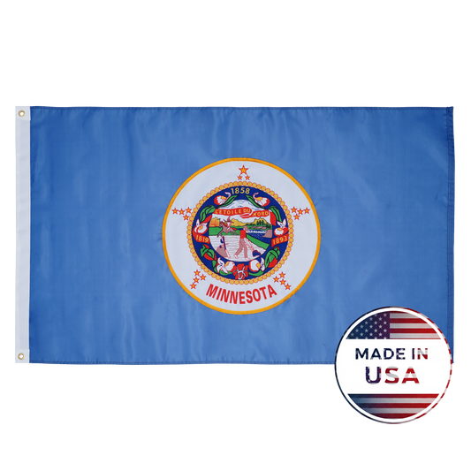 Historic Minnesota State Flag - 100% Made in USA