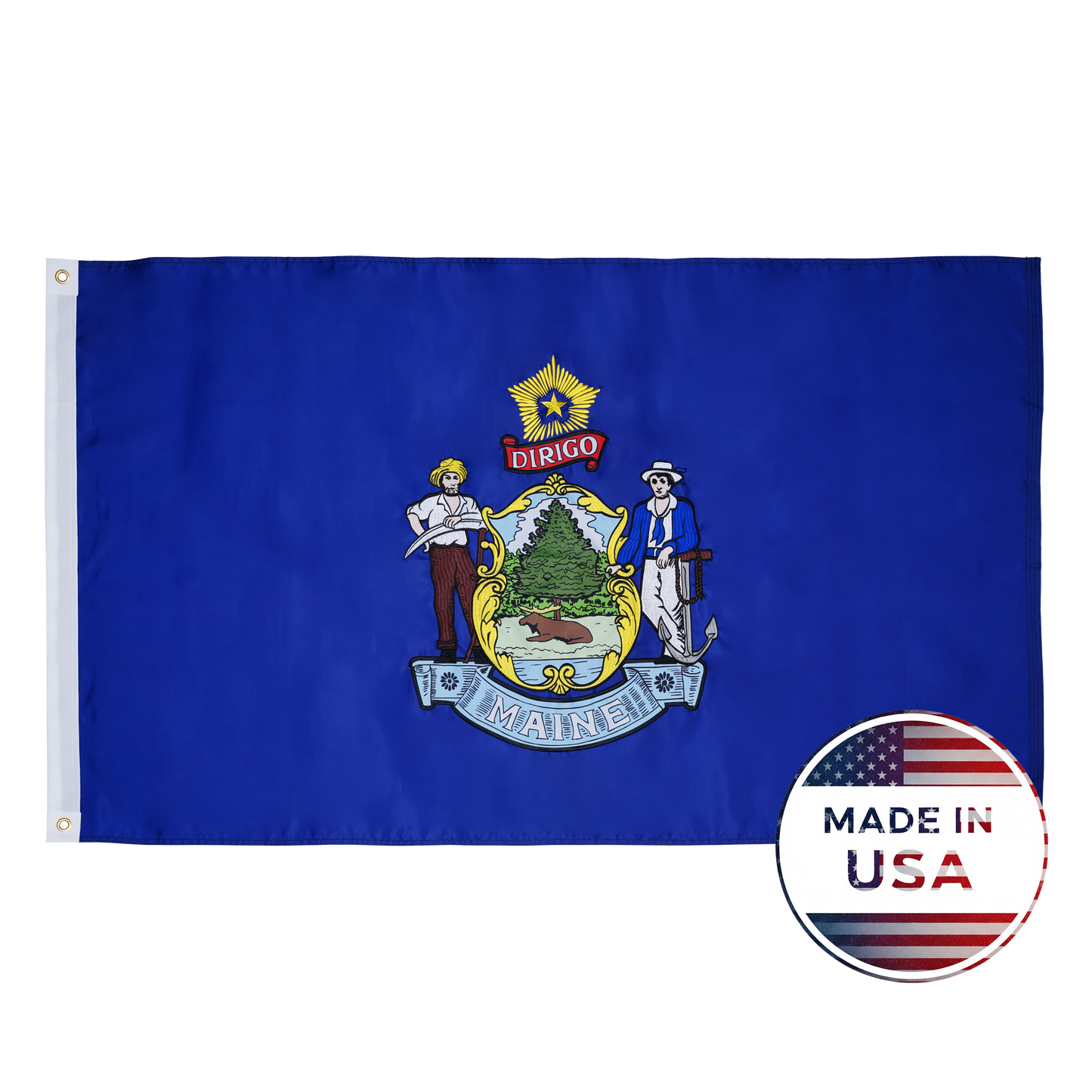 Maine State Flag - 100% Made in USA