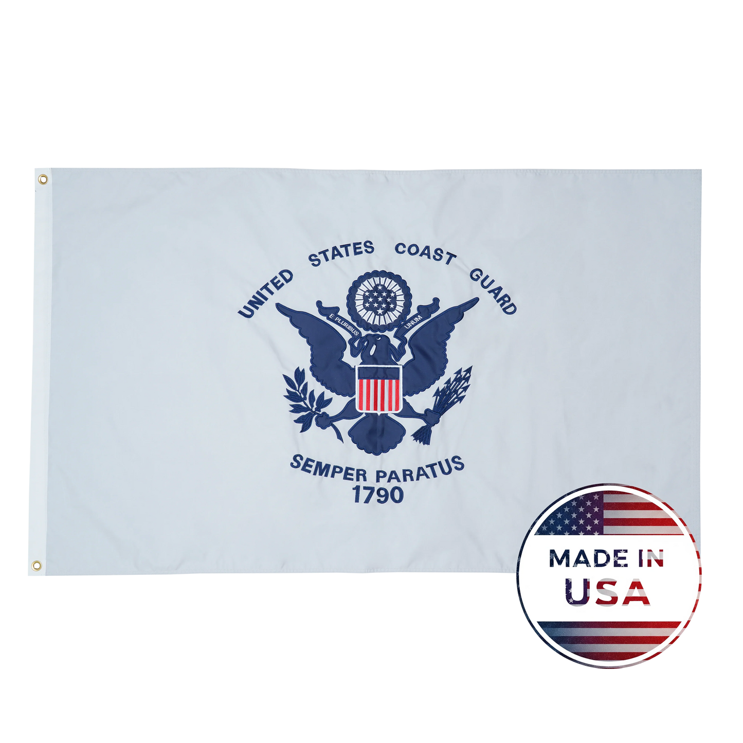 US Coast Guard Flag - Double Sided, 100% Made in USA