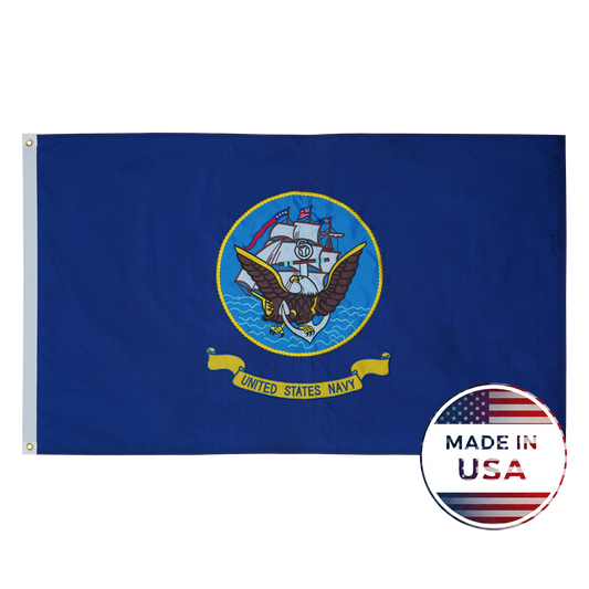 US Navy Flag - Double Sided, 100% Made in USA