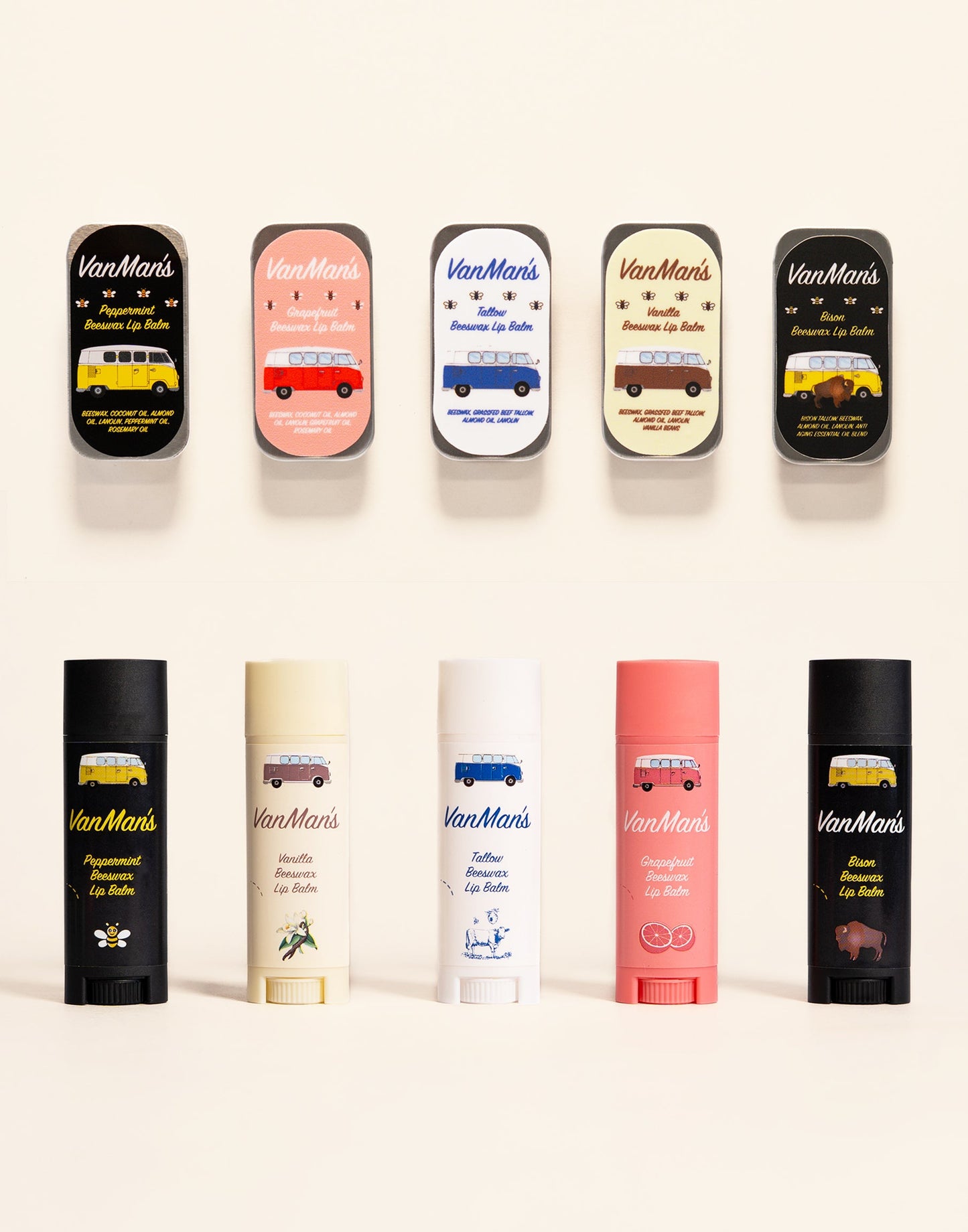 *New* VanMan's Beeswax Lip Balm