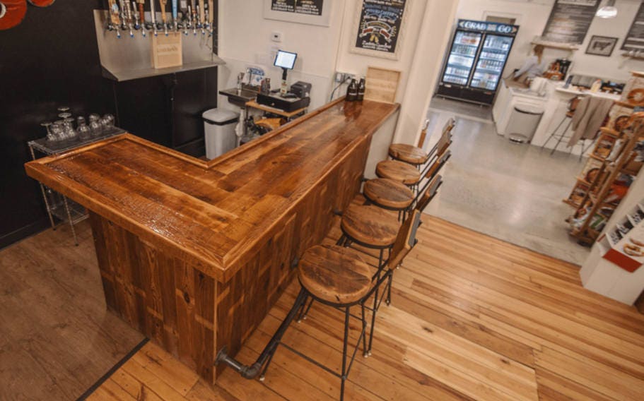 Free Shipping Swiveling Industrial Bar Stools With Backs -THE SULLY- Counter Height Wooden Bar Stools, Vintage Rustic Bar Stools For Island