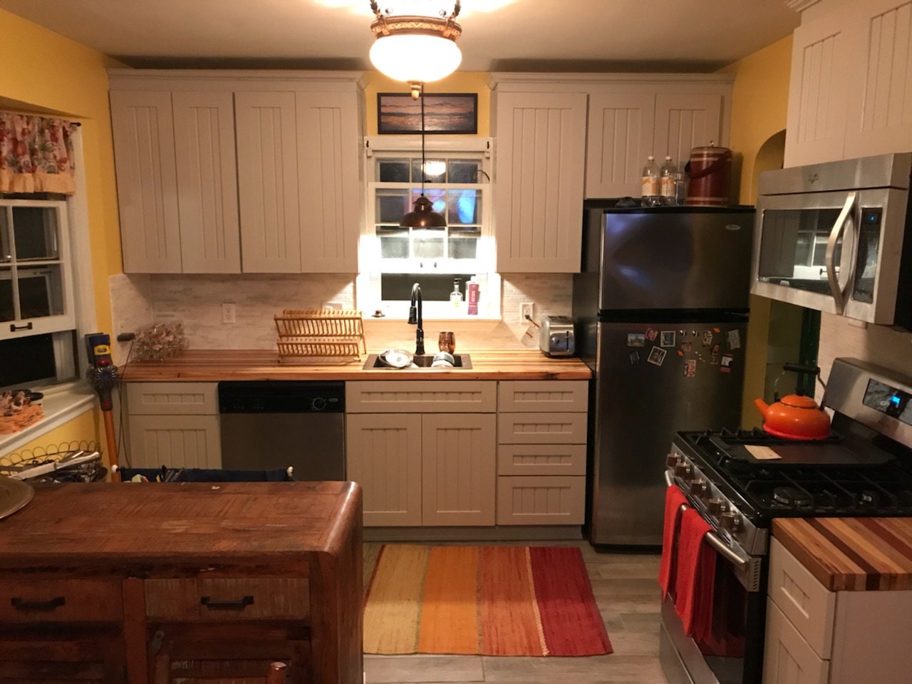 Reclaimed Colorful Wood Butcher Block Countertop - 79 dollars a square foot.  Made to your specifications. Contact us for a quote!