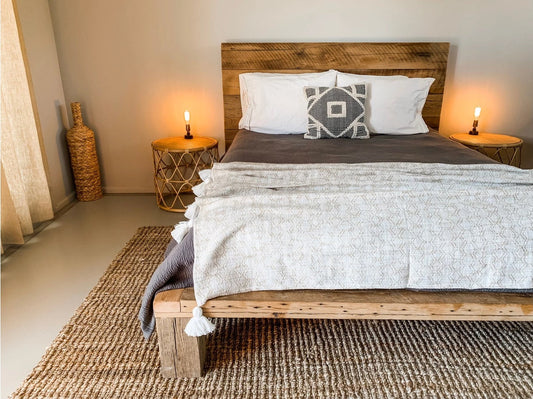 Platform Bed King /THE DESERT SUN/ Solid Wood Bed Frame, The Desert Sun, Reclaimed Wood Bed Frame, Bohemian Bed, Queen Platform Bed