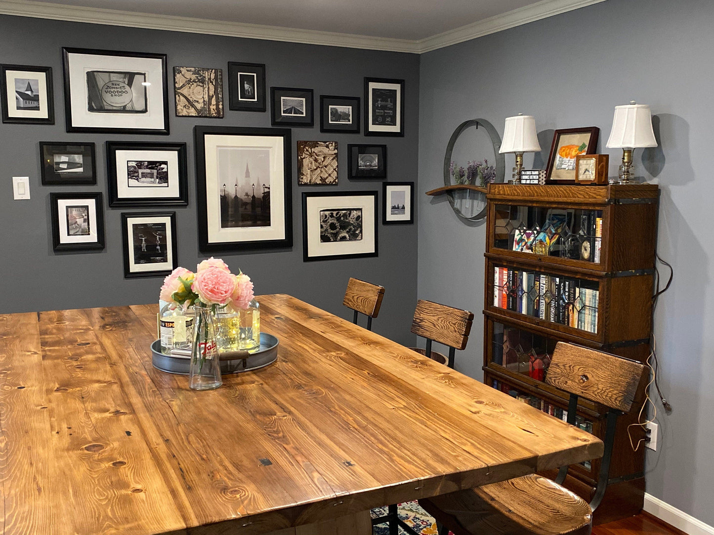 Set of 4 Bar Stools Counter Height, Bar Stools With Backs, Scooped Seat Brewster Stools, Counter Stools, Reclaimed Bar Stool, Man Cave Decor