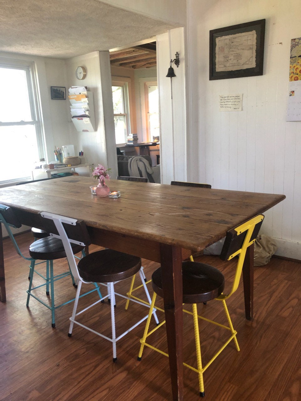 FREE SHIPPING - Wood Bar Stool, Patio Stool, Wood Chair With Back, Sleek Bar Stool, Comfy Stools, Restaurant Bar Stools, Garden Seat