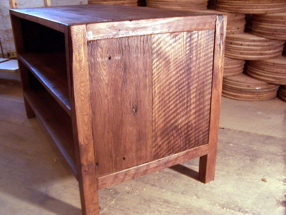 Media Console, TV Stand, Entertainment Center, Media Cabinet, Wood Buffet, Media Console, Mid Century Modern Media Console - The Chaotic Grind Store