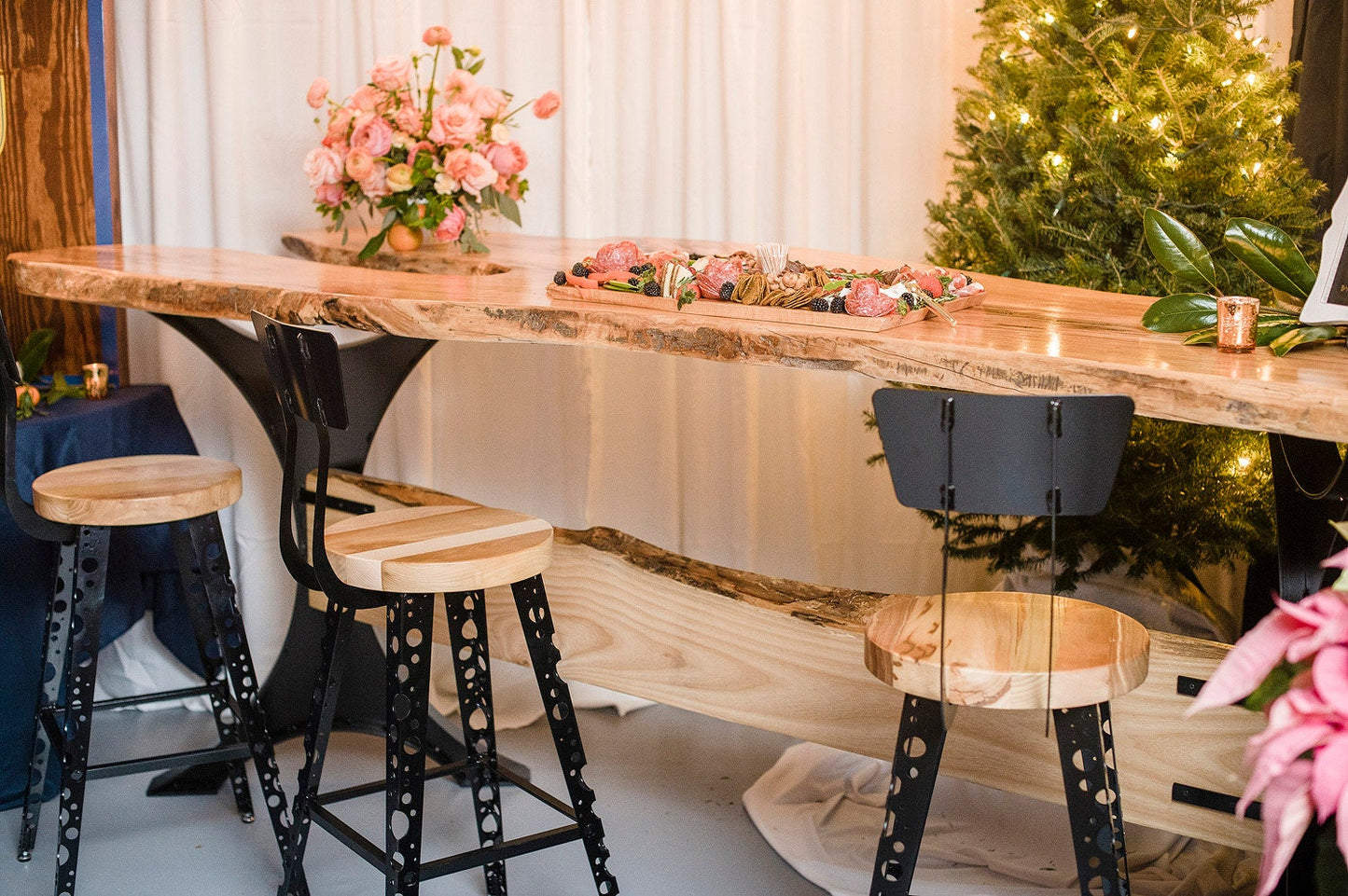 The Effervescent - Modern Bar Stool With Back, Modern Counter Height Stools, Urban Style Counter Stool/Bar Stool with Back, Boho Bar Stool