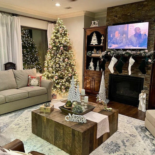 Extra Large Reclaimed Wood Square Coffee Table, Floating Coffee Table, Reclaimed Barn Wood Coffee Table, Rustic Chic Coffee Table, Holiday