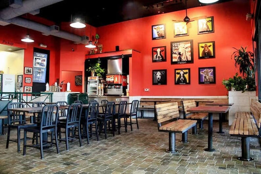 FREE SHIPPING - Bolted Down Bench With Back - Reclaimed Furniture For Restaurants - Wooden Bench With Back For Cafe