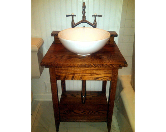 FREE SHIPPING - Rustic Bathroom Vanity, Reclaimed Wood Vanity, Antique Vanity, Bath Vanity, Oak Bathroom Vanity, Bathroom Furniture