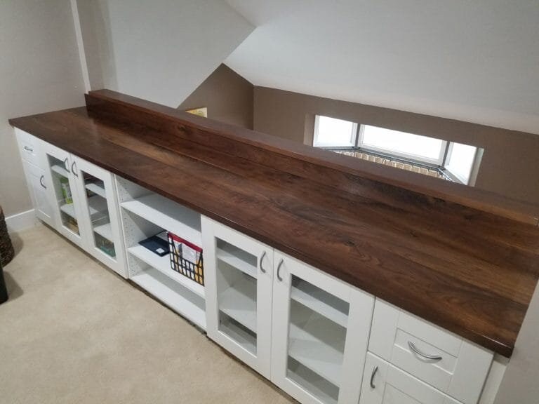Custom Walnut Butcher Block Countertop - 83 dollars a square foot.  Made to your specifications. Contact us for a quote!