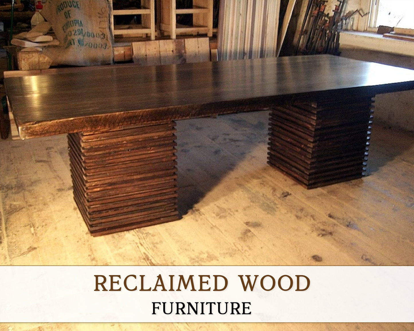 FREE SHIPPING - Executive Conference Table, Pedestal Table, Custom Reclaimed Wood Table, Rustic Wooden Table,Extra Large Dining Table,Modern