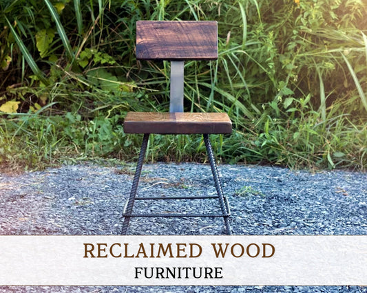 FREE SHIPPING - Counter Height Stool, Bar Stools Counter, Reclaimed Wood Stools, Coppersmith Stools, Rebar Chairs, Iron Bar Stool, Table Top