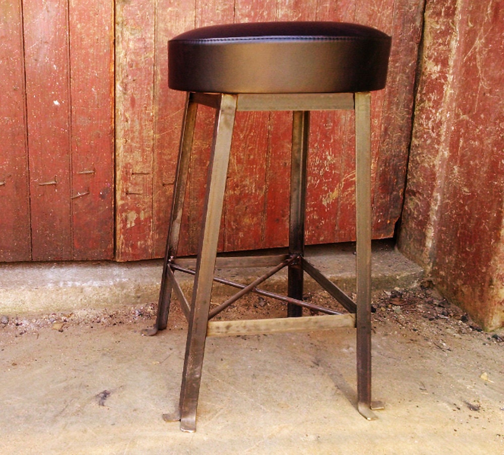 FREE Shipping - Counter Height Stool, Cushion Counter Stools , Backless Bar Stools, THE CLERK, Padded Seat Bar Stools, Counter Cafe Stools