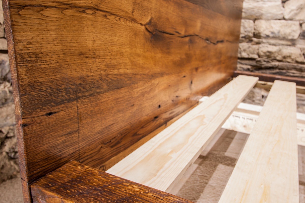 Lamplighter Reclaimed Wood Platform Bed King, Platform Bed California King, Platform Bed Queen, Bed Headboard With Frame, Oak Furniture