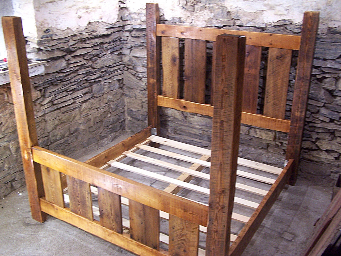 FREE SHIPPING! Four Poster Bed, King Bed Frame, Reclaimed Wood Bed, Wood Bed Frame, Queen Bed Frame, Bedroom Furniture, Solid Bed Frame