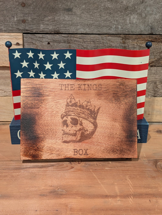 The Kings Box Crowned Skull