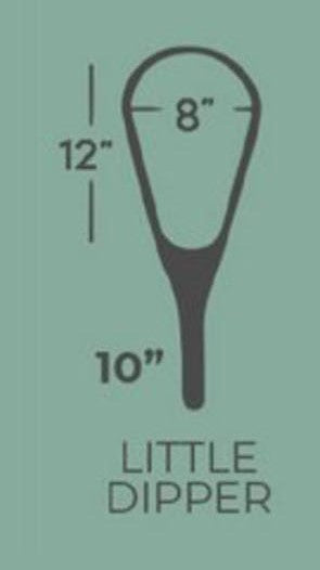 Little Dipper 12"x8" - Natural Fly Fishing Traditional Landing Net - Handcrafted & Made in USA