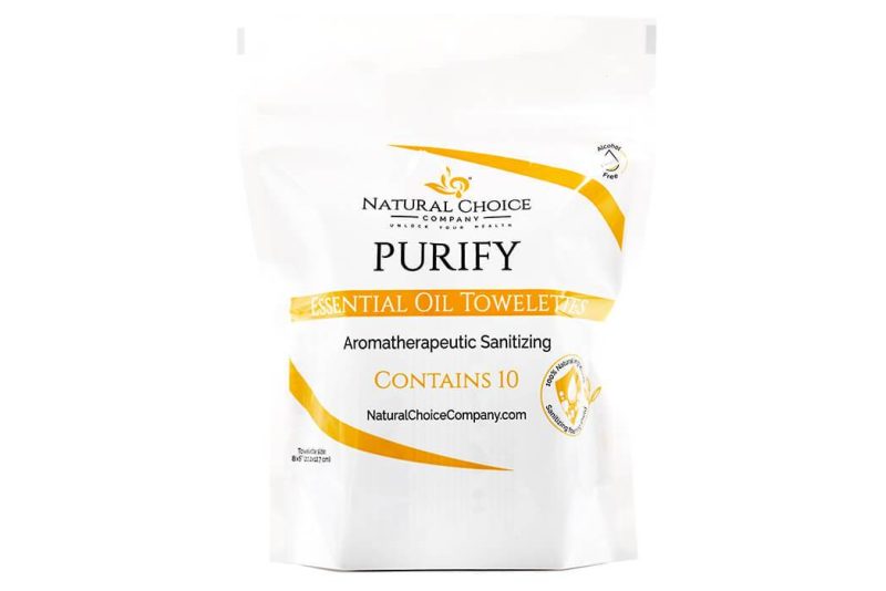 Natural Choice Company Purify Essential Oil Towelette 10 Pack - The Chaotic Grind Store