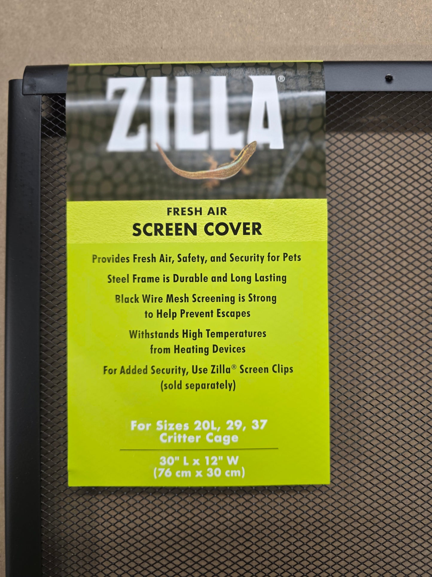 ZILLA Fresh Air Screen Cover 30"x12" - The Chaotic Grind Store